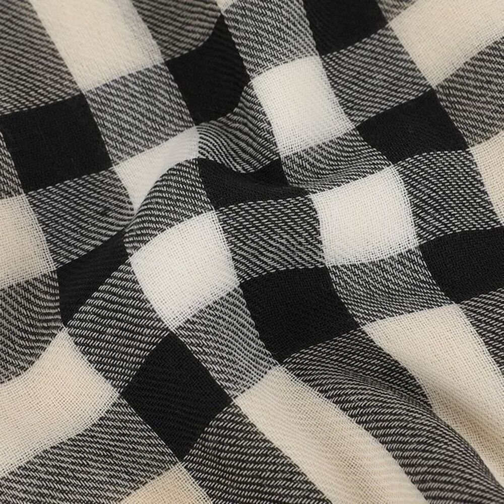 Check Wool Scarf - Picture 5 of 6